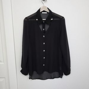 Sheer Skull Blouse